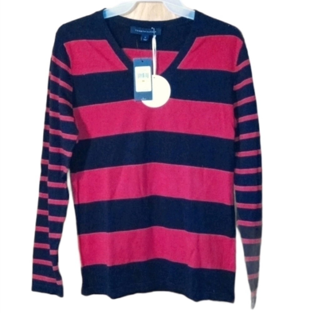 Tommy Hilfiger sweater Navy and red color medium